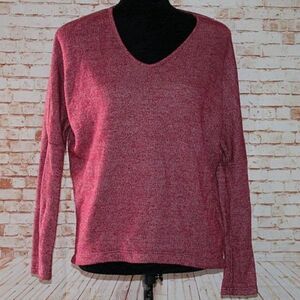 Nymphe Red Pink Long Sleeve Top Size L